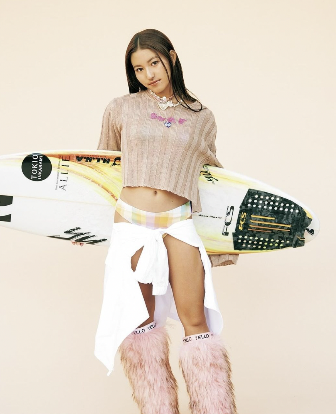 松田詩野因健康甜美的形象成為時尚寵兒。(IG)