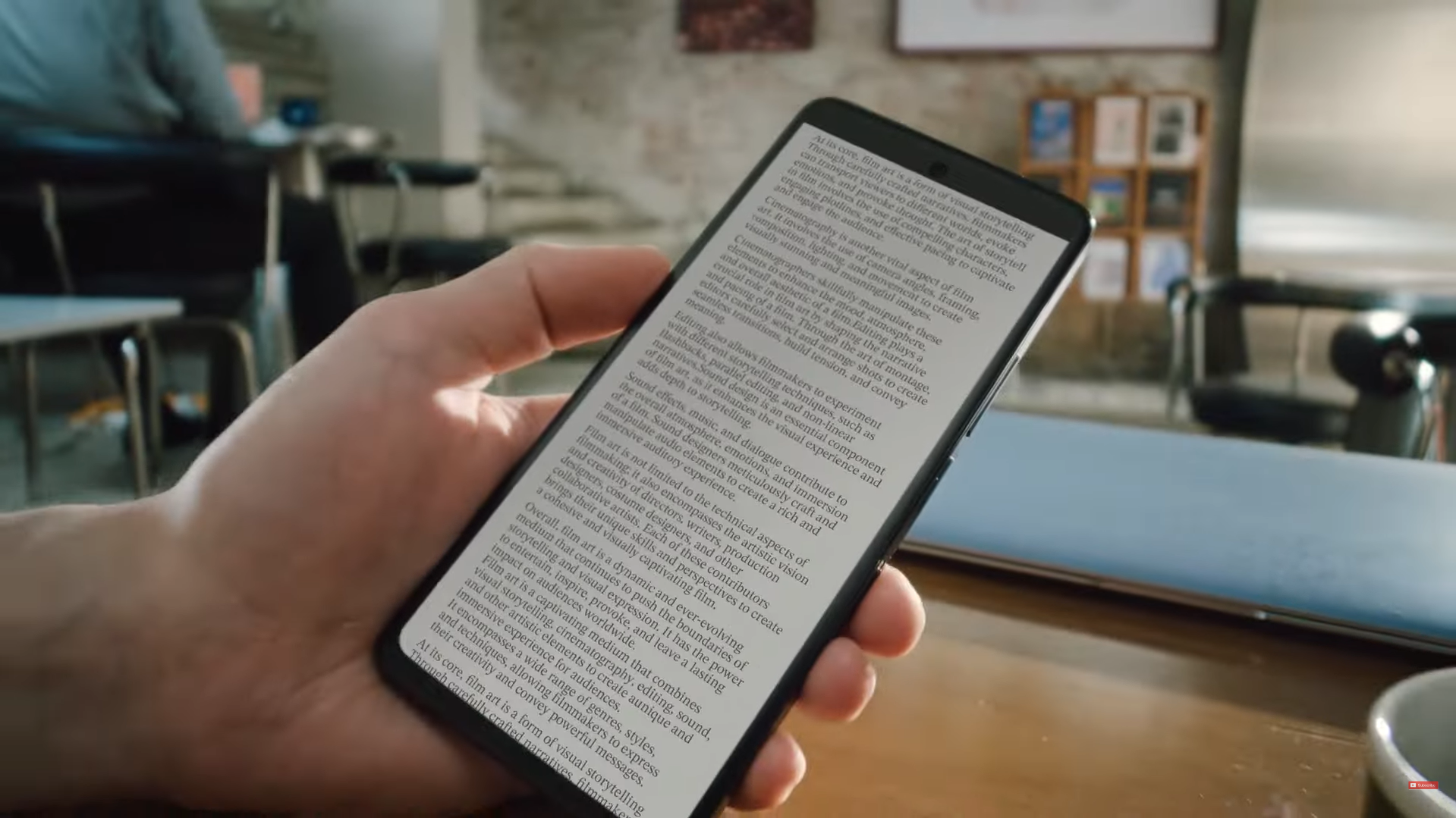 一鍵可將手機變成電子書。