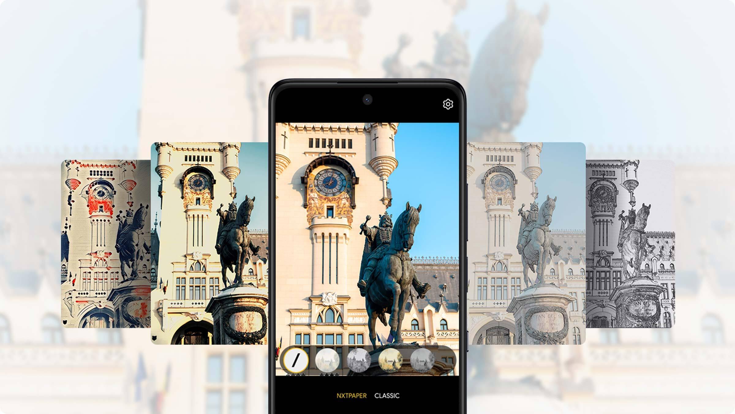 TCL 50 Pro NXTPAPER 5G內置多個攝影濾鏡。