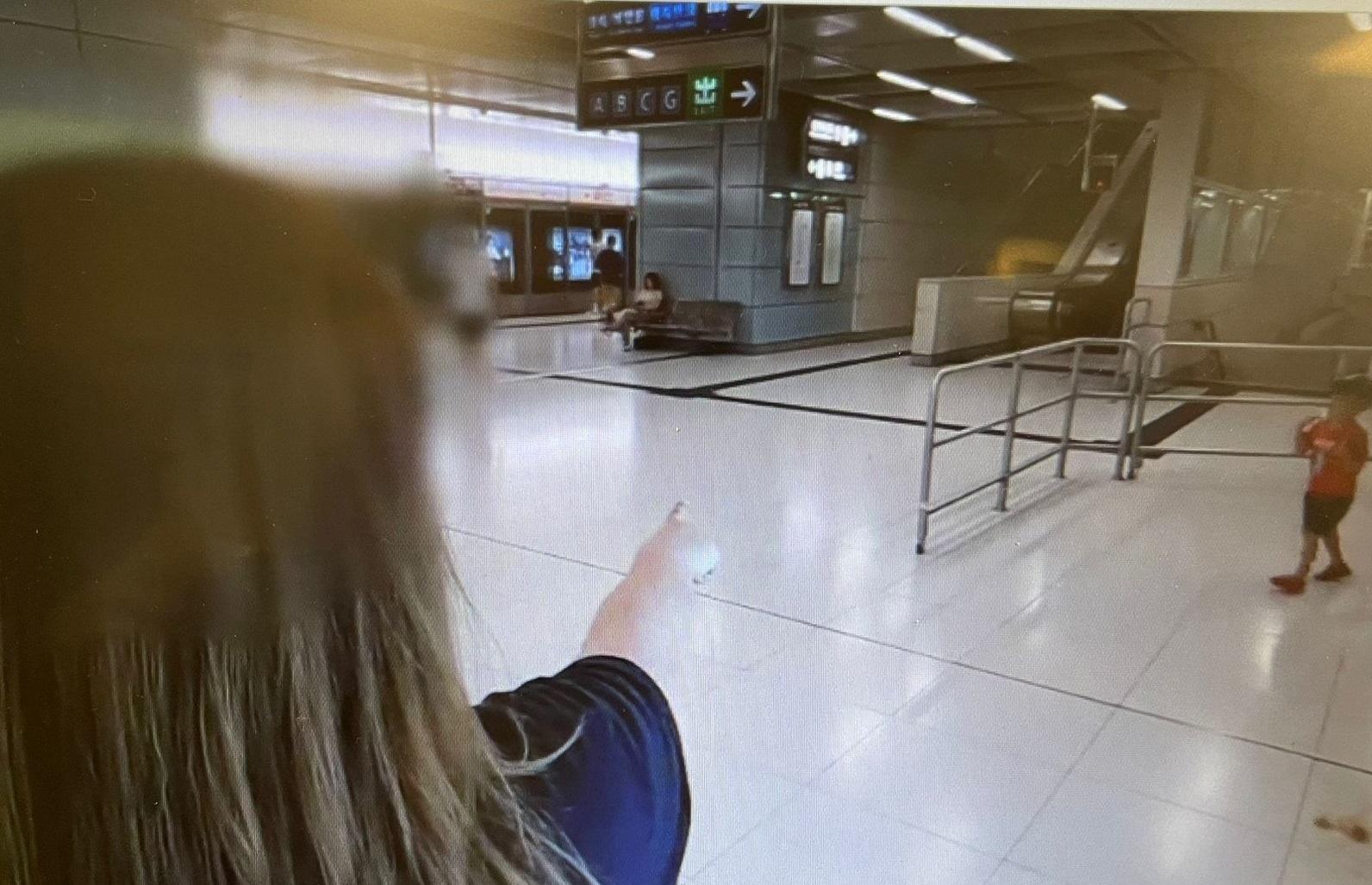 張女士指事發現場是閉路電視盲點,所以未有拍攝到事發經過。(東張西望截圖)