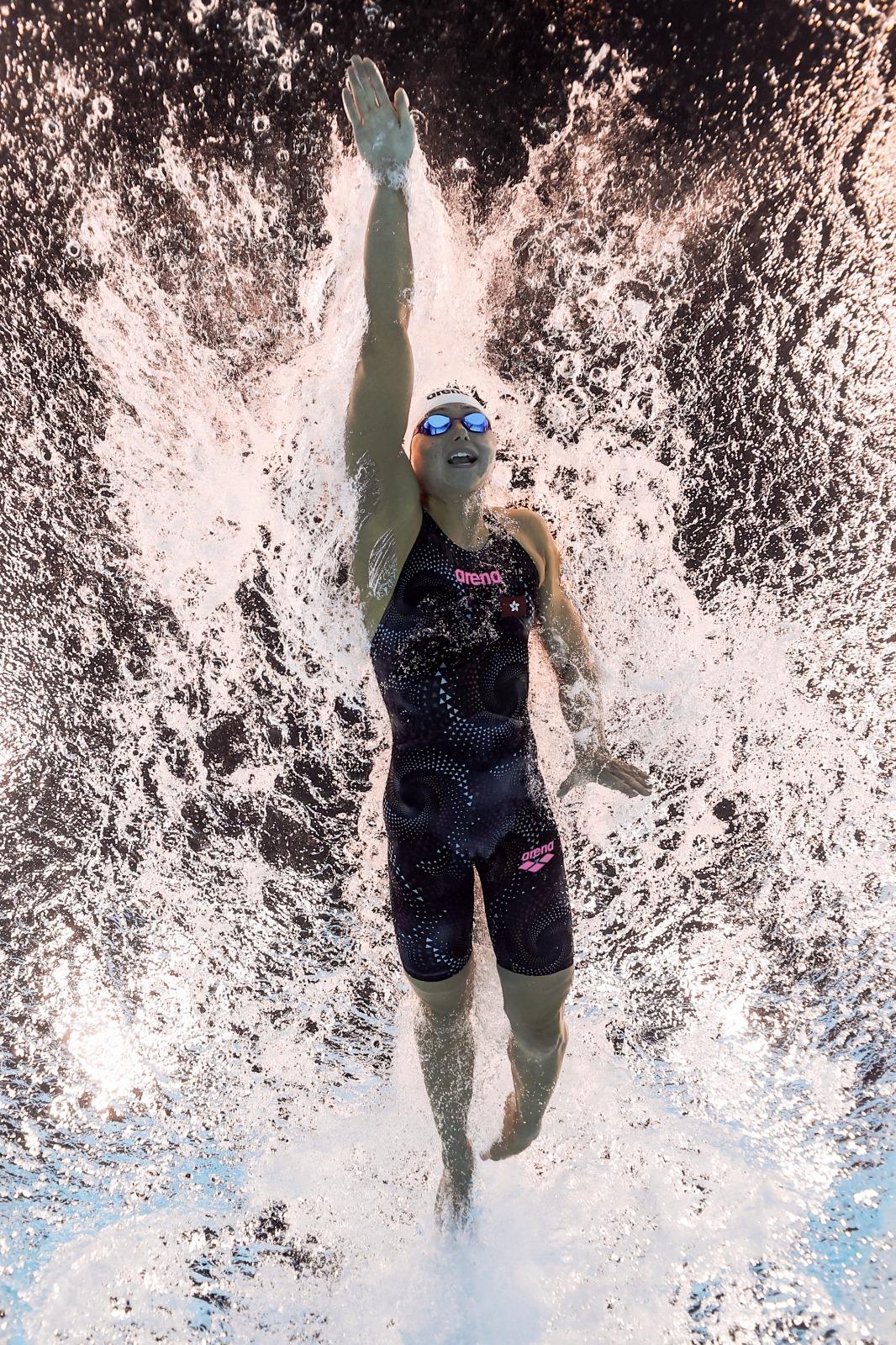 何詩蓓在100米自由泳再奪一面銅牌。(路透社)