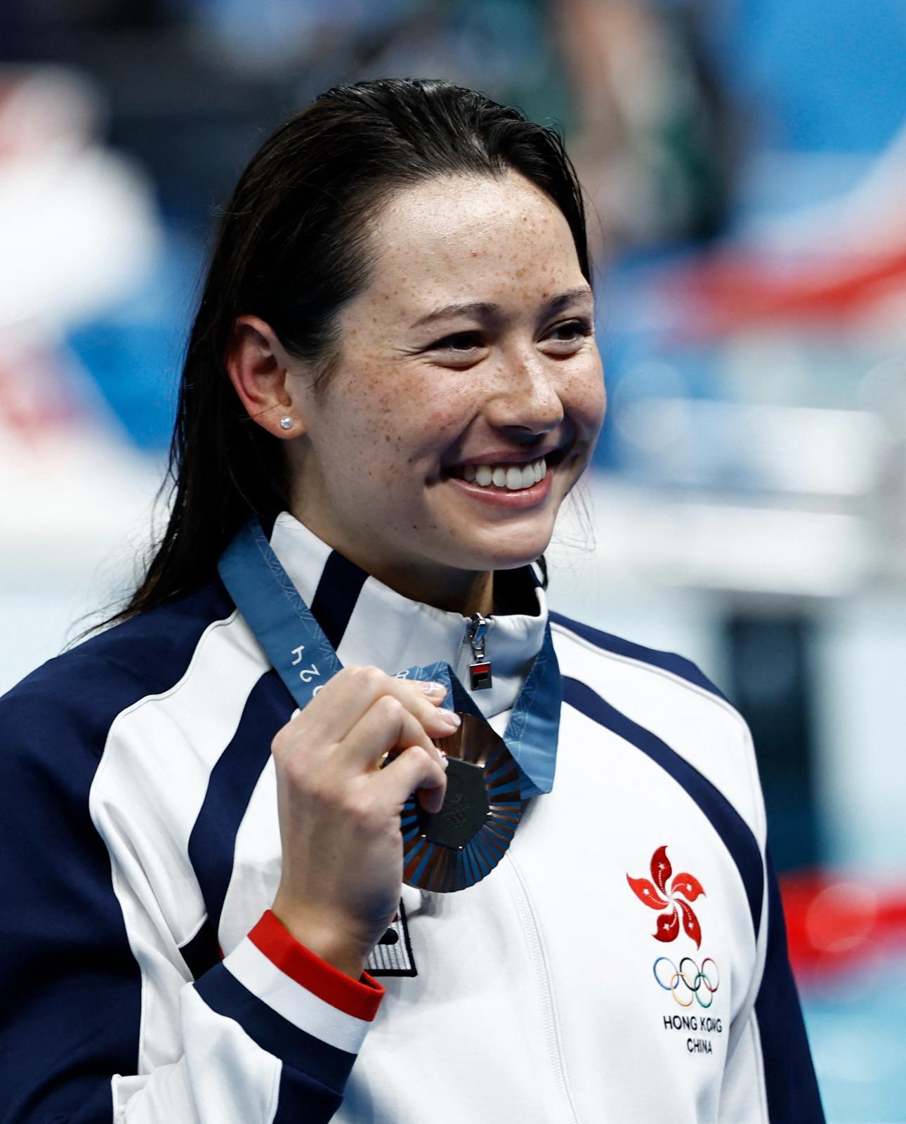 何詩蓓勉勵香港人追尋夢想。(路透社)