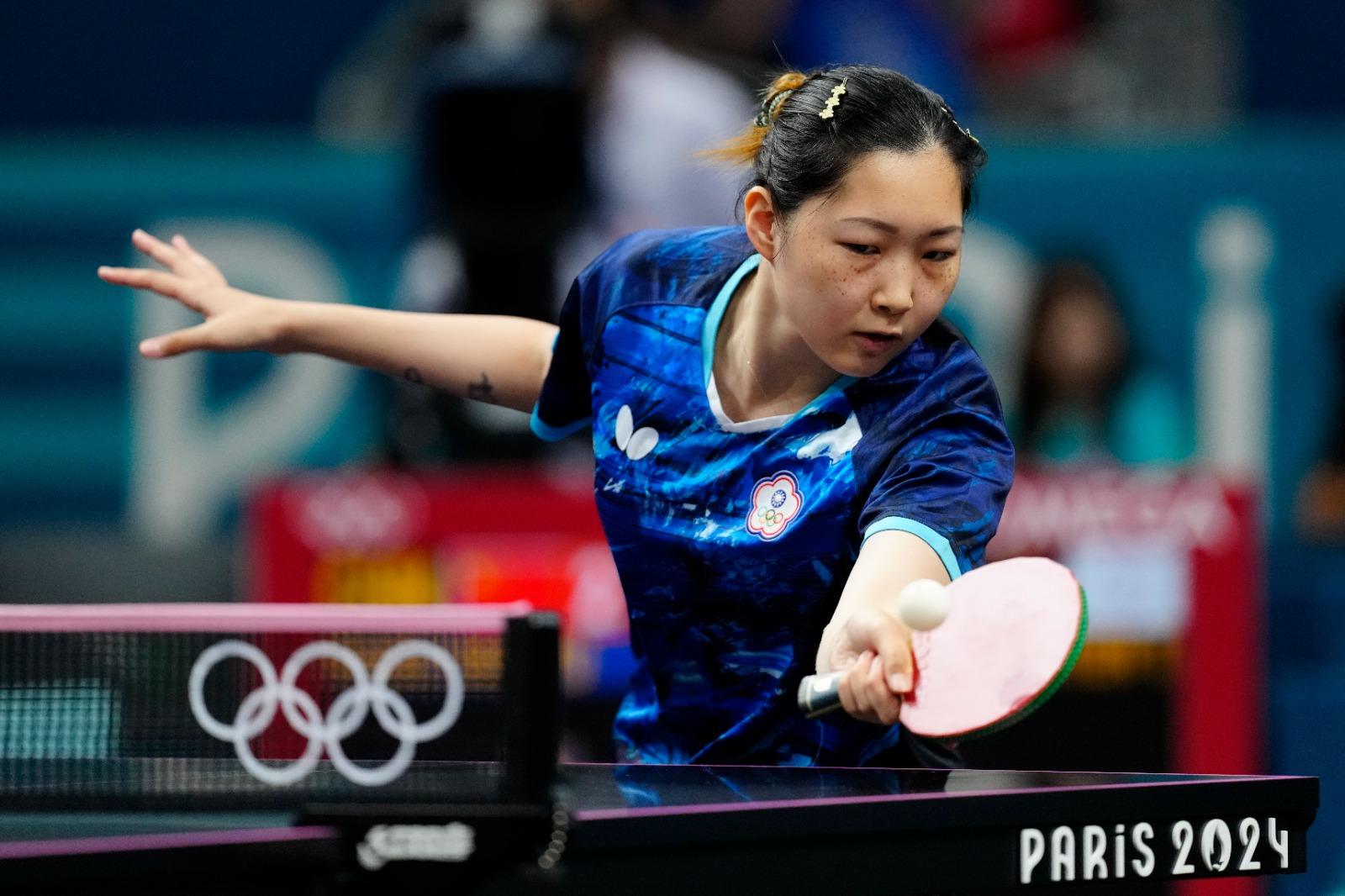 中國直落3場淘汰中華台北,晉身乒乓女團四強。