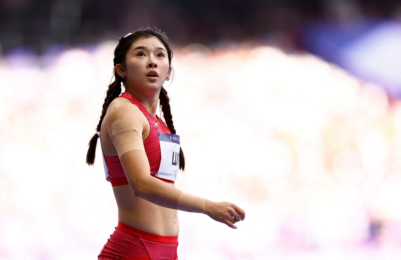 巴黎奧運|吳艷妮小組第6 中國跨欄女神轉戰復活賽。(路透社)