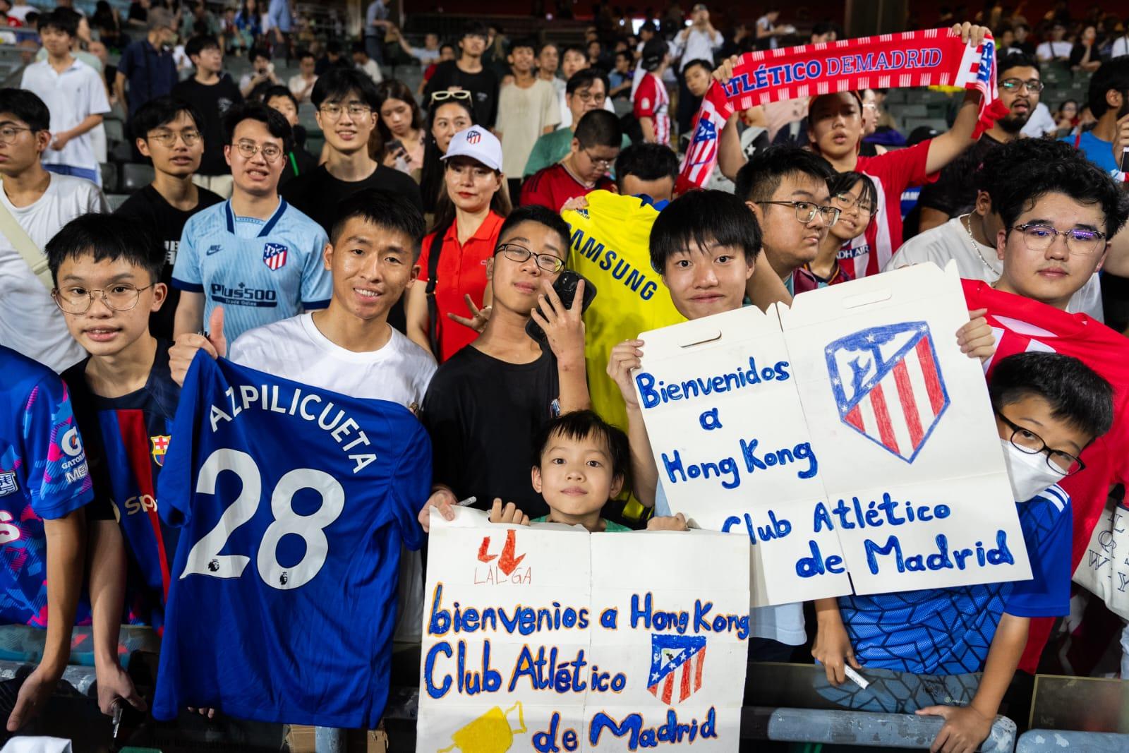 「中銀人壽盃」傑志 對 馬德里體育會。(林靄怡攝)