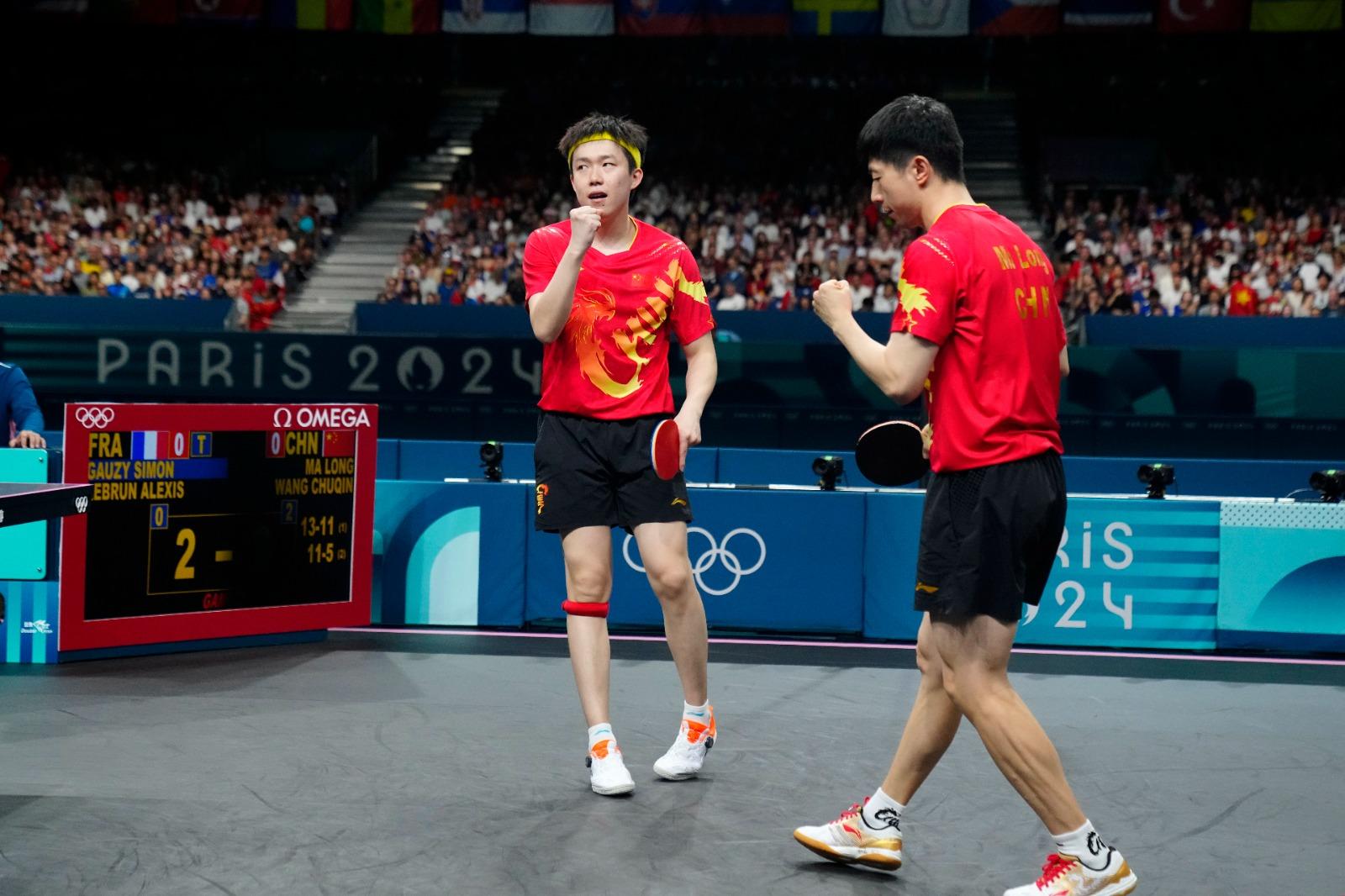 中國擊敗法國後,將與瑞典爭金。