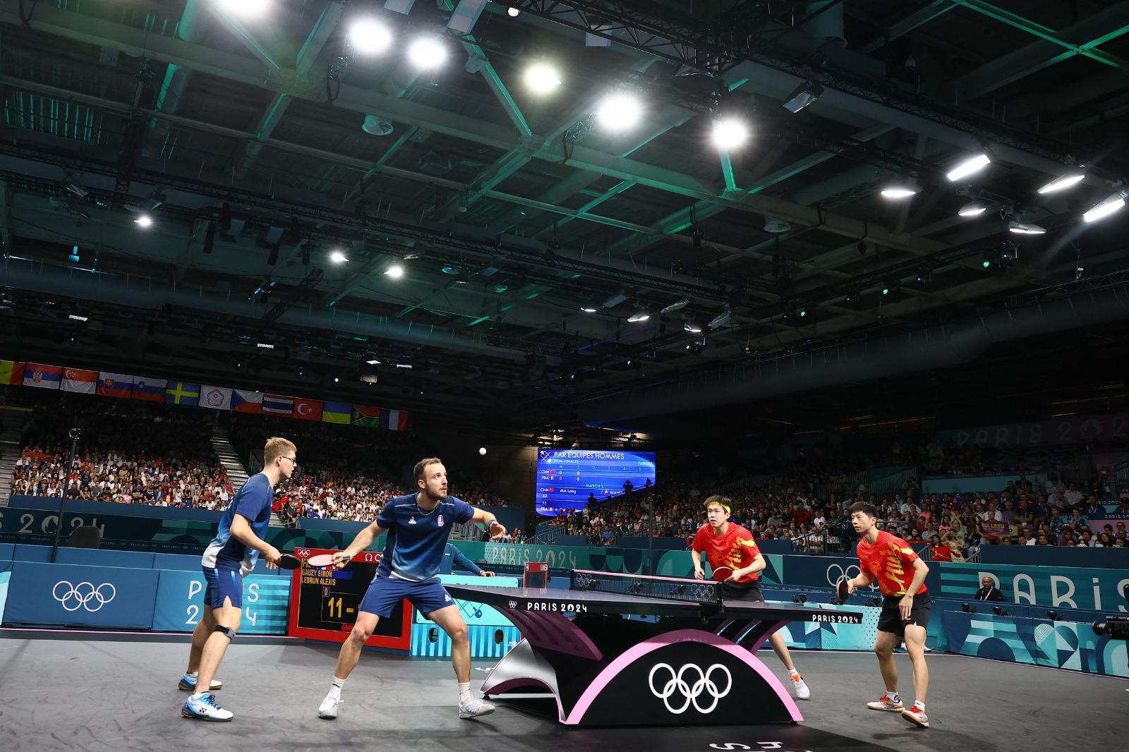 中國擊敗法國後,將與瑞典爭金。