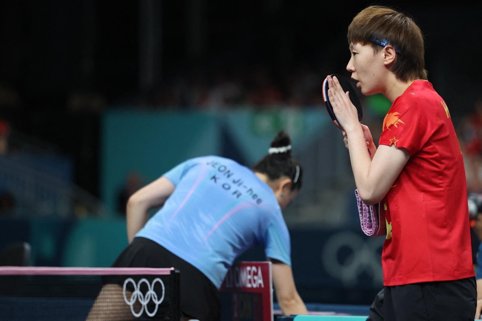 中國以直落三場擊敗南韓,晉身決賽。