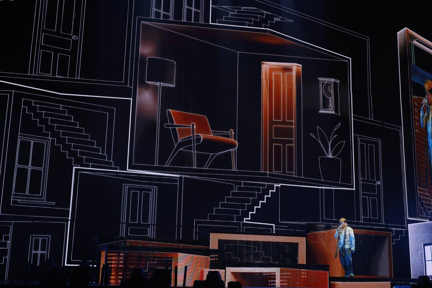 郭富城《ICONIC世界巡迴演唱會2024香港站》開鑼。(林俊源攝)