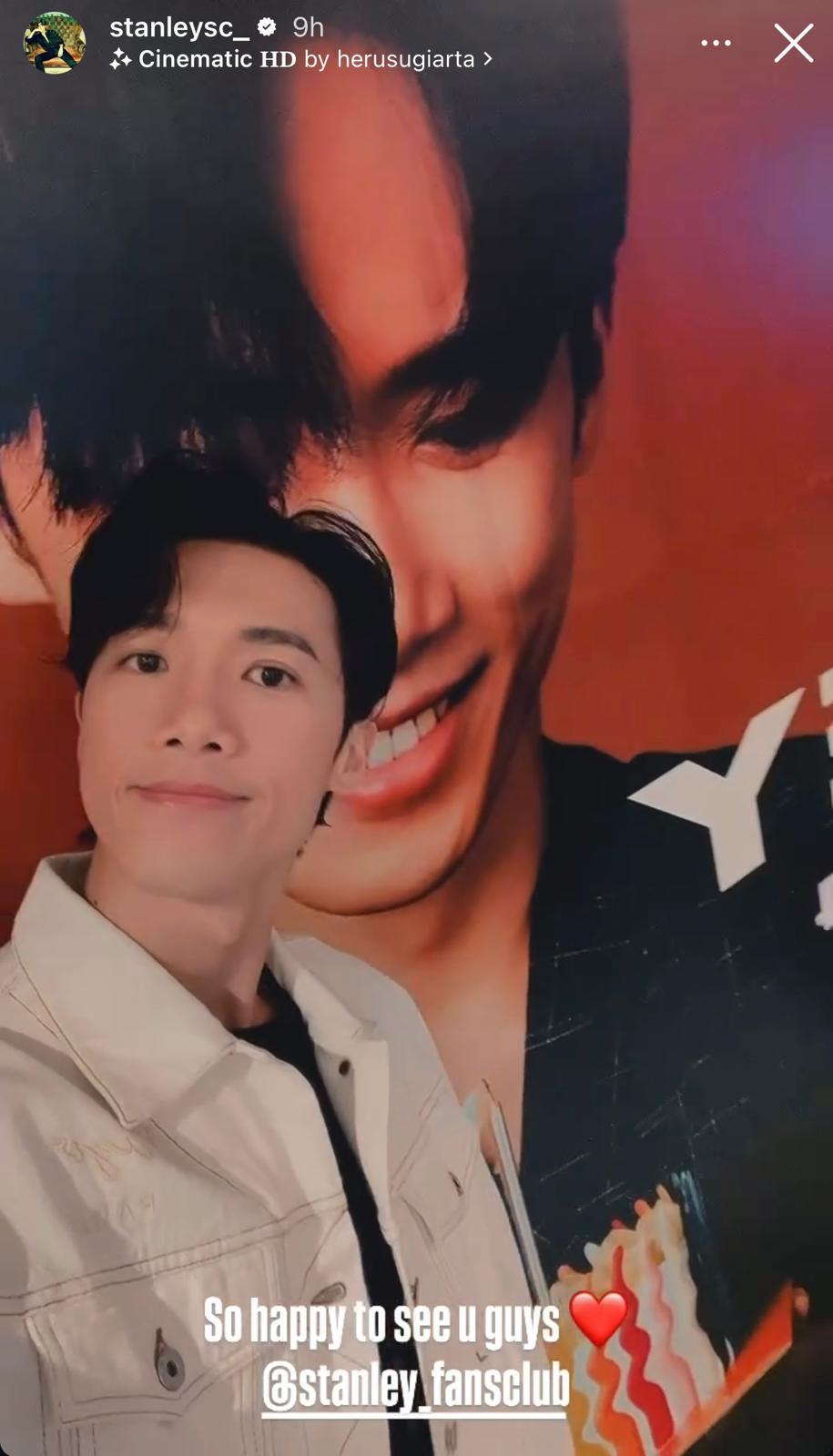 Stanley感激fans一直支持。