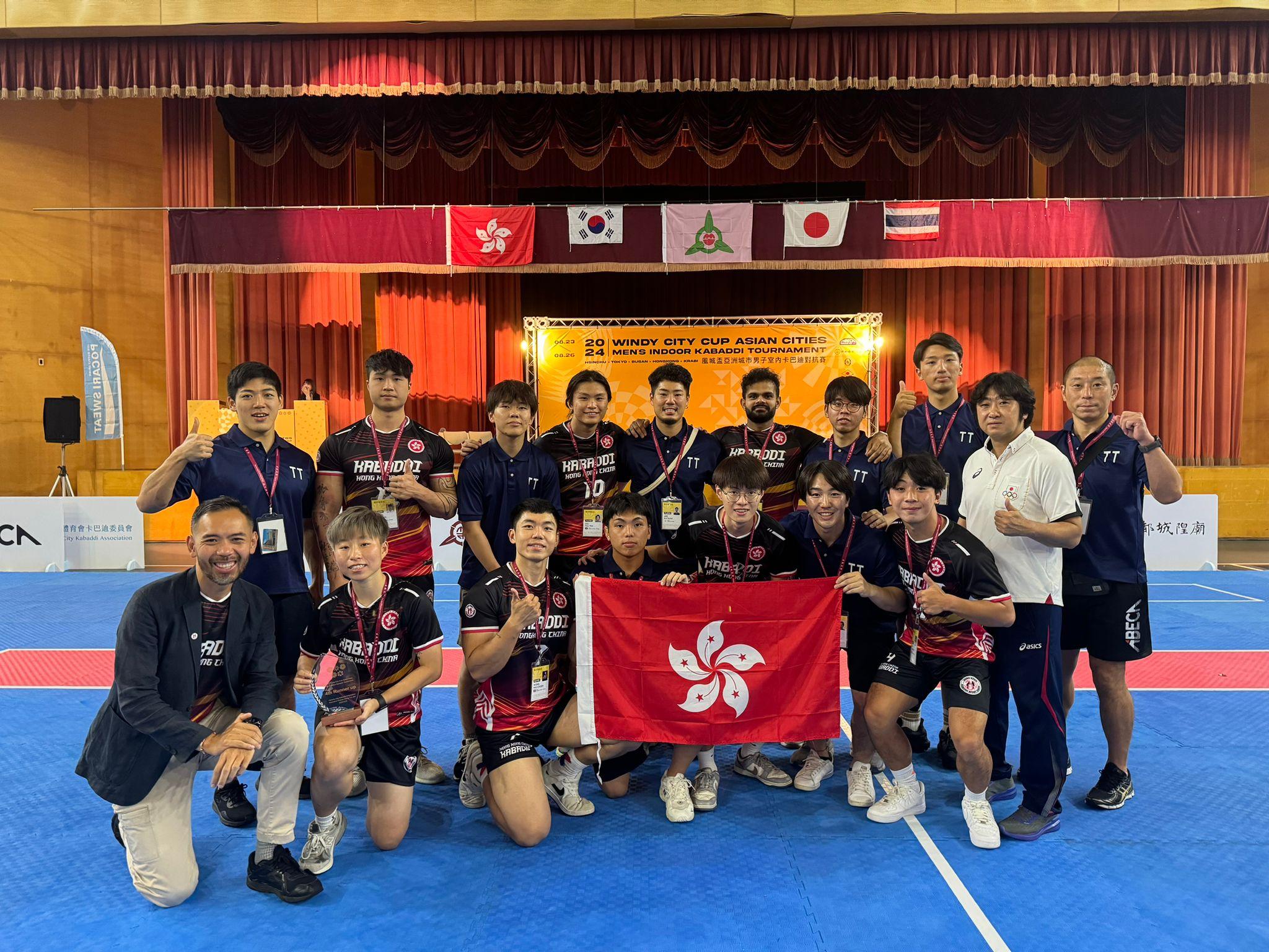 2024風城盃亞洲城市男子室內卡巴迪對抗賽,香港卡巴迪體育聯會派出6名選手之參賽獲第5名。