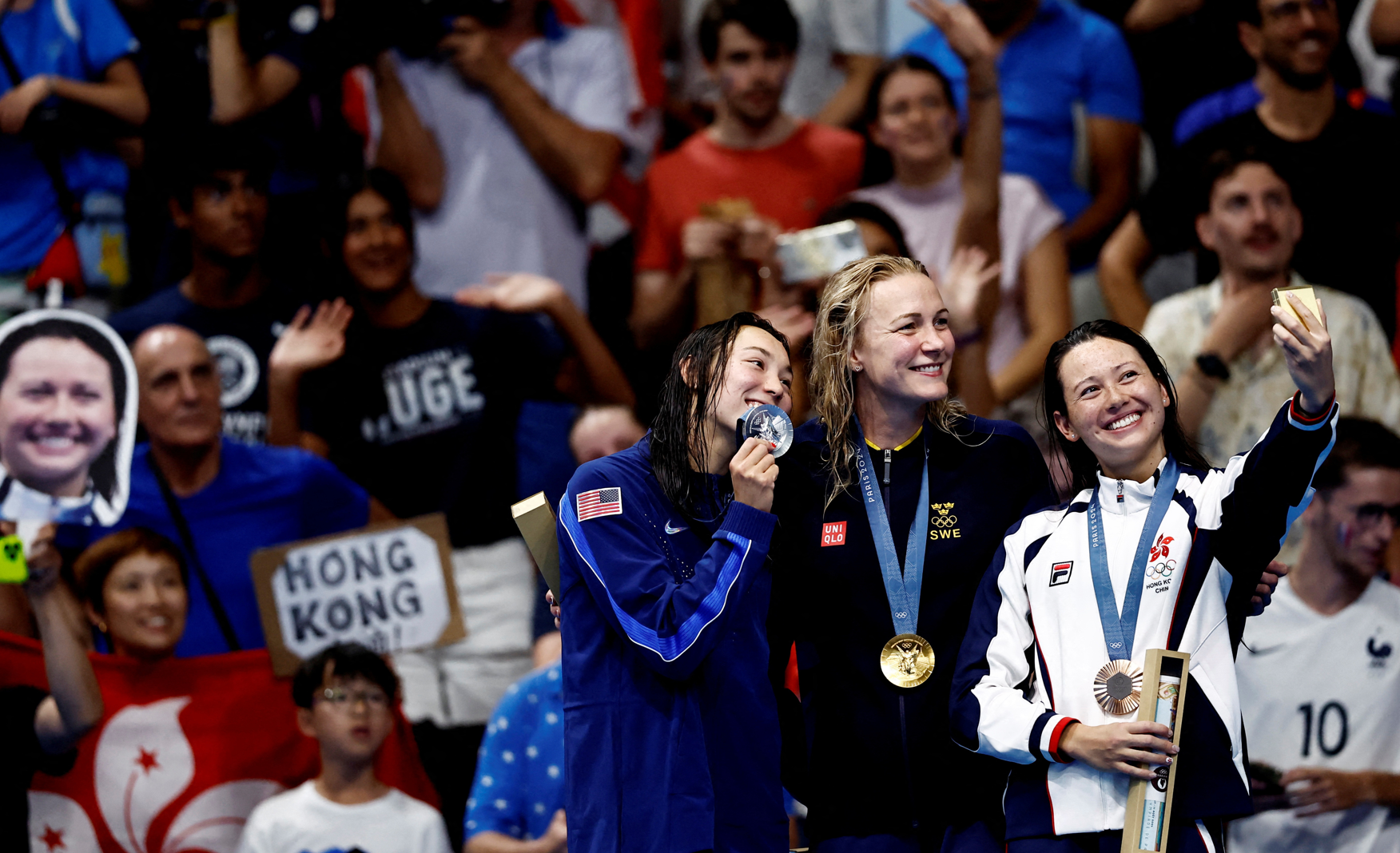 王敏超形容何詩蓓為人低調,專注賽事,是成功的重要原因。(路透社)