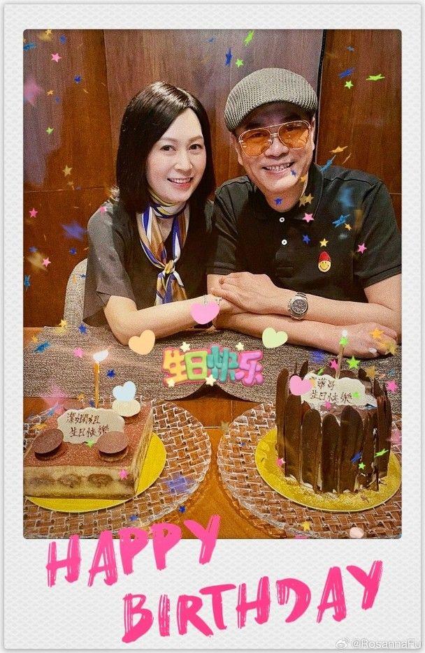 歐陽震華與妻子傅潔嫻結婚28年,不時放閃,非常恩愛。