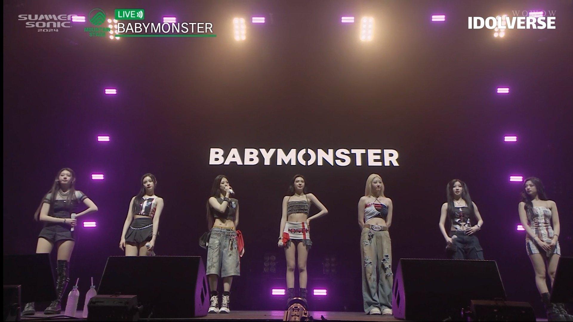 BABYMONSTER唱了《SHEESH》及《Batter Up》,炒熱現場氣氛。
