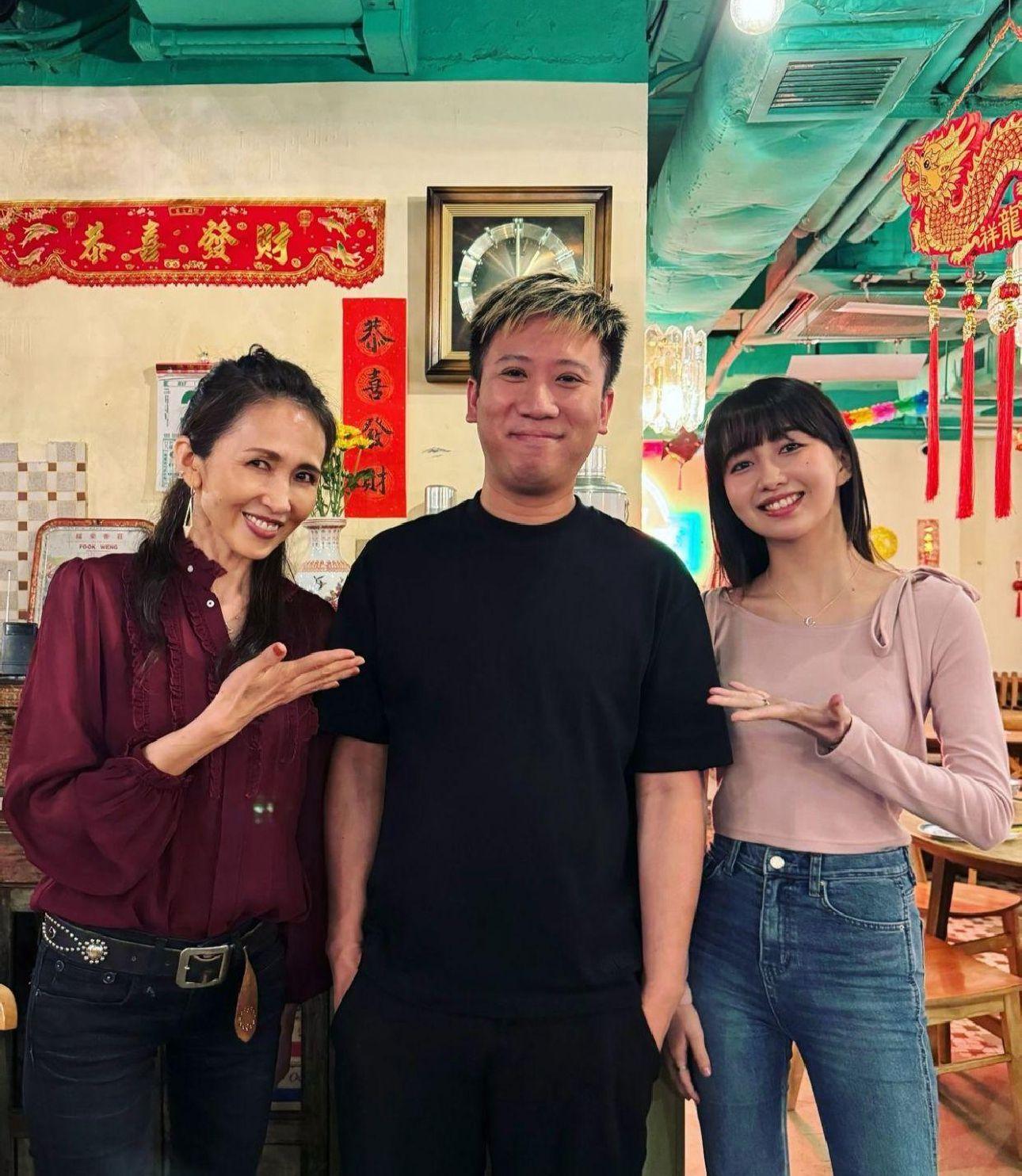 靜香月前陪大女心美來港演出,並大嘆美食。