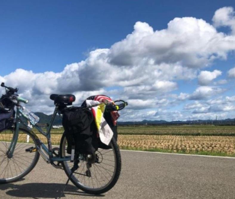 市川榮一在社交網貼出美國單車之旅的照片。(互聯網)
