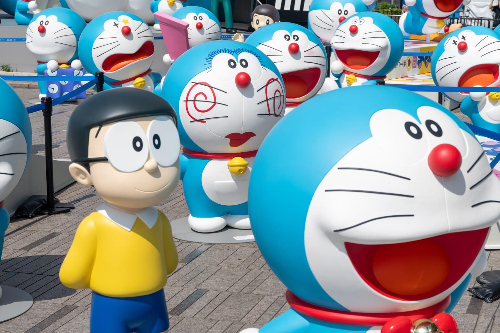 「100%多啦A夢 & FRIENDS」香港巡迴特展免費區最後一天開放。(陳奕釗攝)