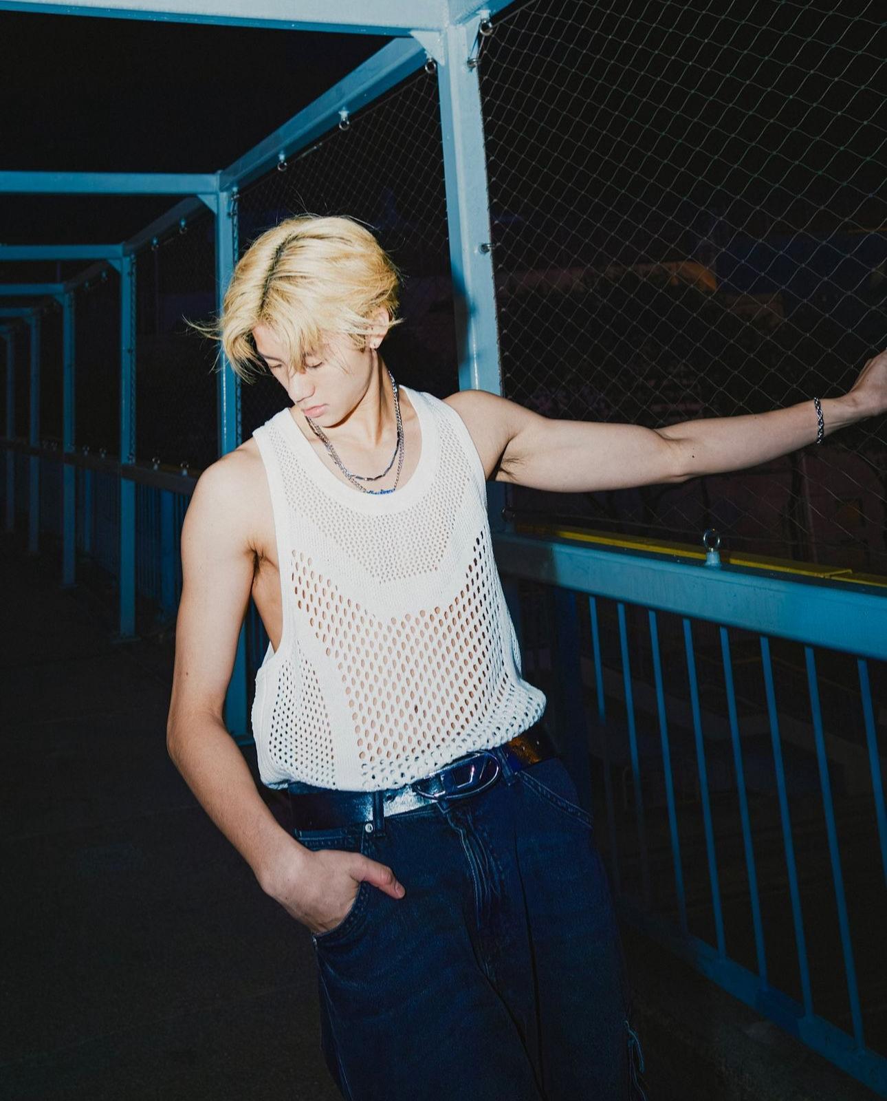 Gordon為香港品牌Kowloon City Boy拍攝宣傳照。