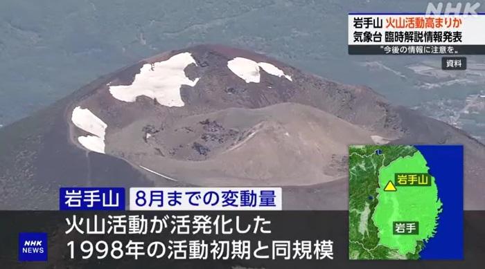 岩手山是岩手縣的最高峰,海拔2,038米,為活火山,有「東北的富士山」之稱。(互聯網)