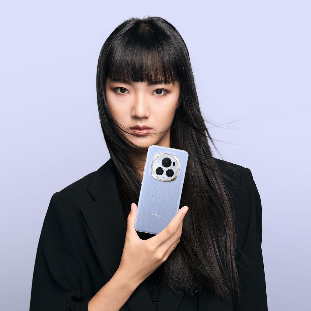 HONOR Magic6 Pro全新限量版流雲紫色,淺紫色相當優雅。