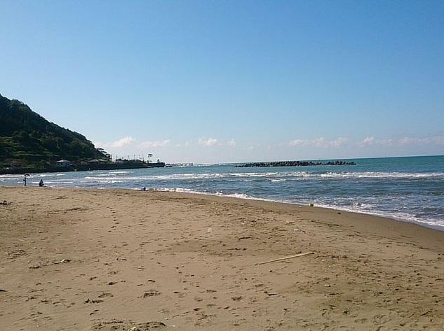 事發的新潟縣上越市直江津海水浴場。(互聯網)