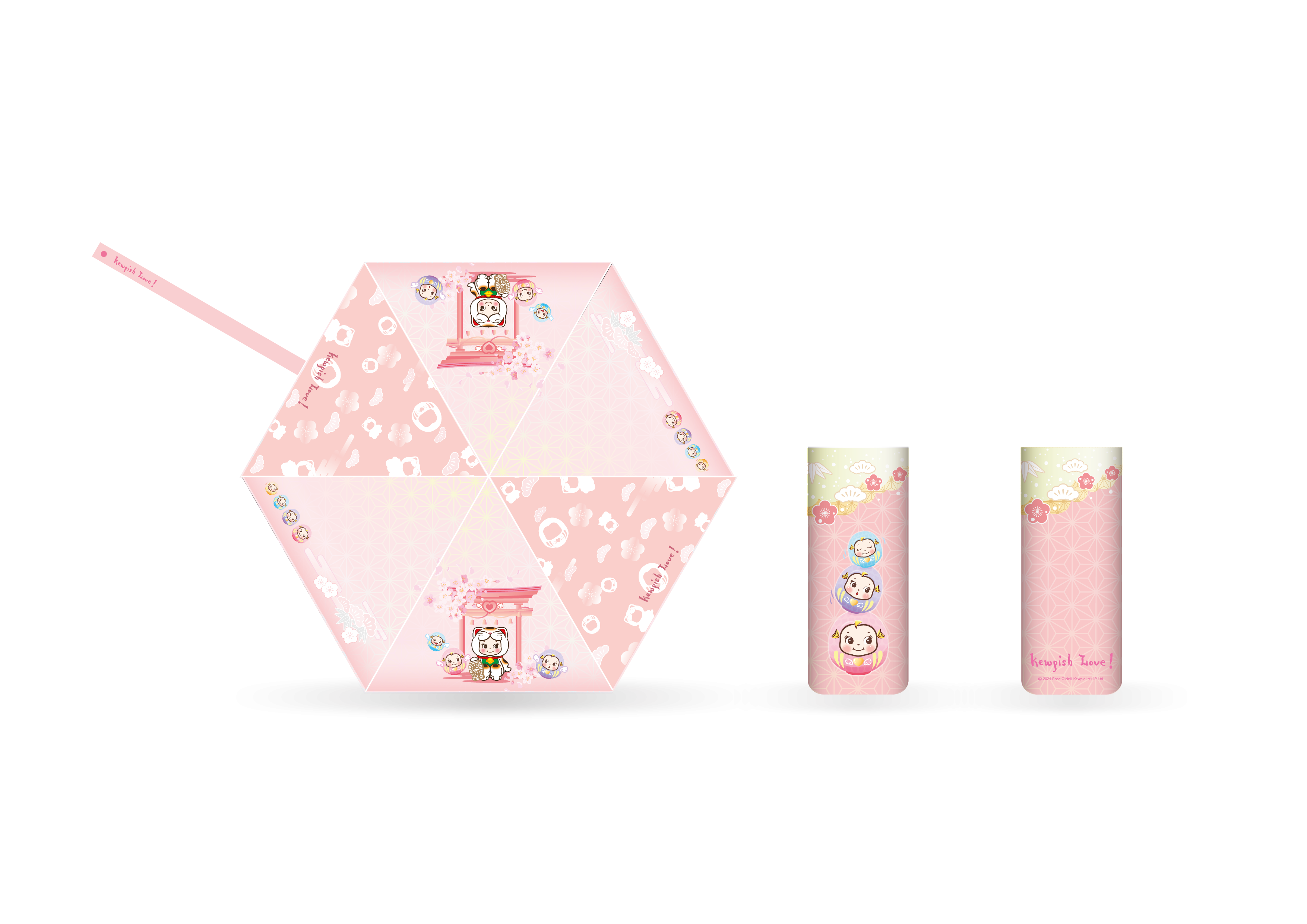 Kewpie 丘比開運版摺疊雨傘 (預購價:$148)