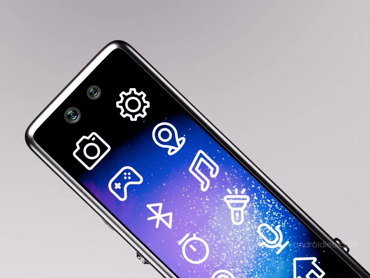 Nokia 7380 5G的窄長屏幕只能顯示簡約圖標。(來源:AndroidLeo)