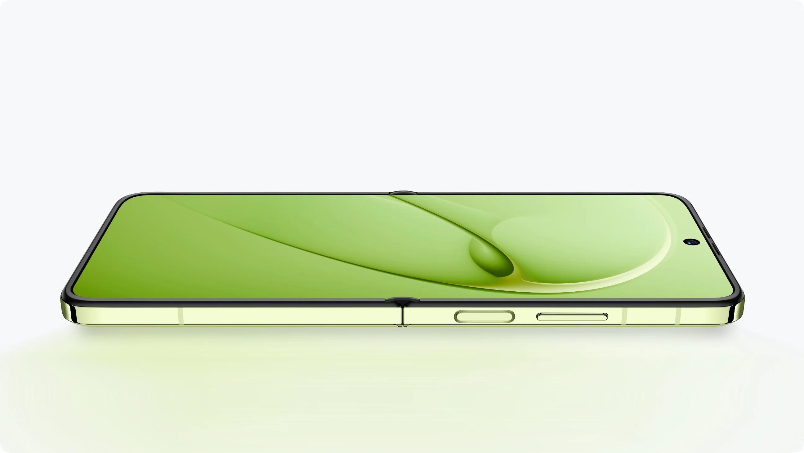 HUAWEI nova Flip採用玄武水滴鉸鏈,大幅消減縫隙。