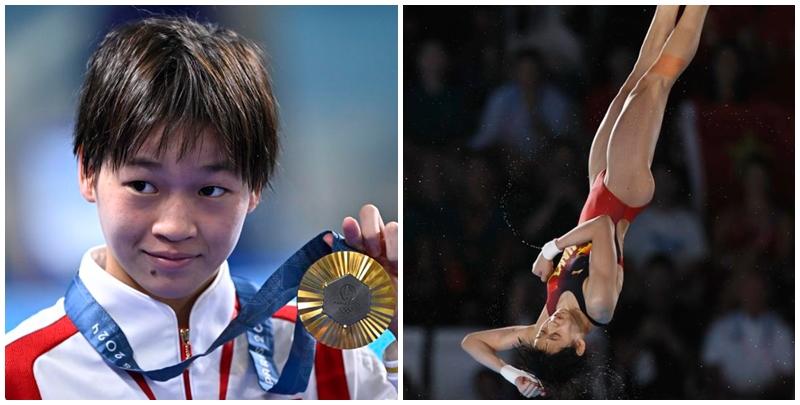 港人是否可現場觀賞「新跳水皇后」全紅嬋一展「水花消失術」身手,據了解目前仍待內地當局確定來港運動員名單。(新華社)