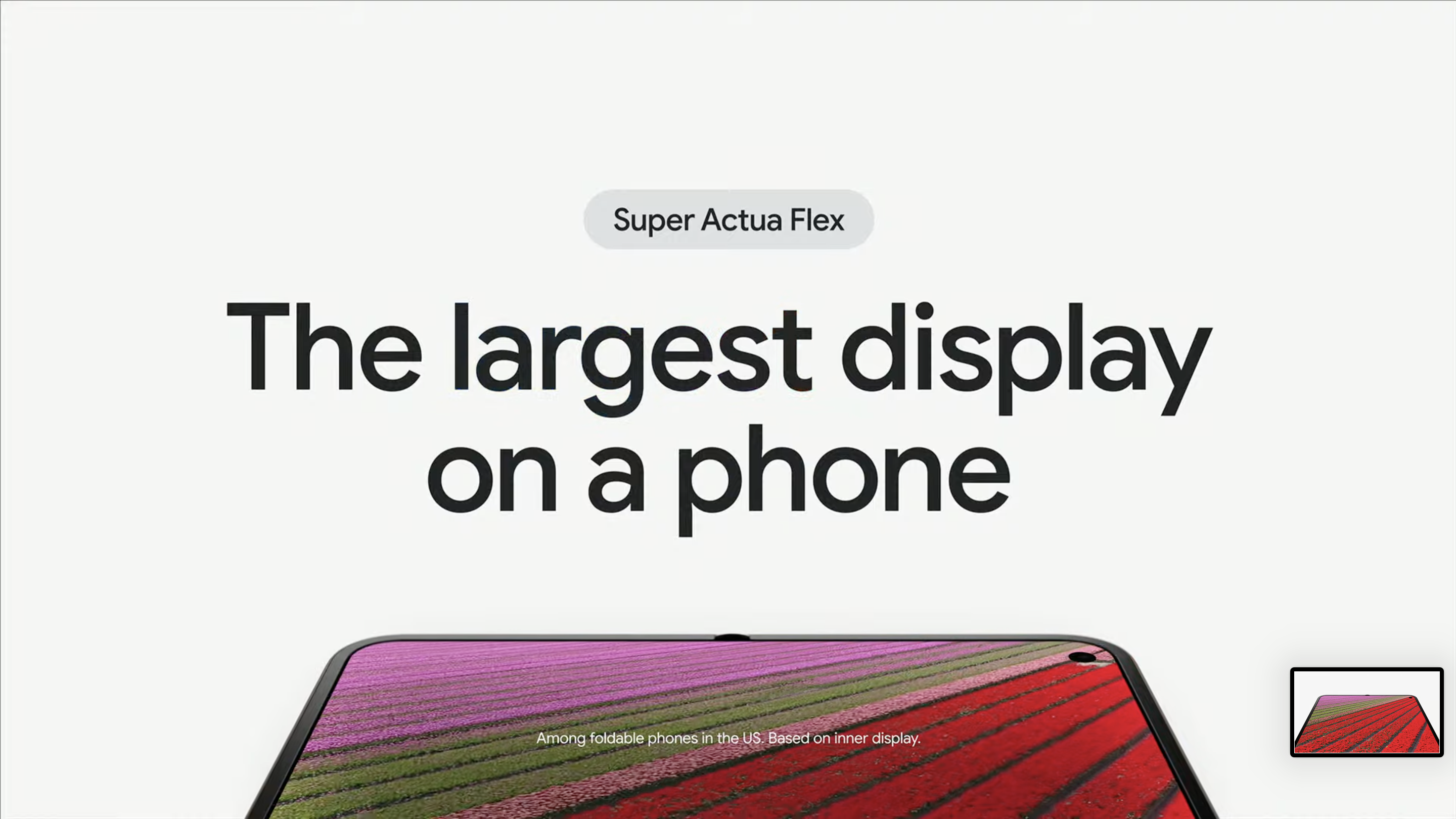 Google Pixel 9 Pro Fold內屏幕有8吋大。