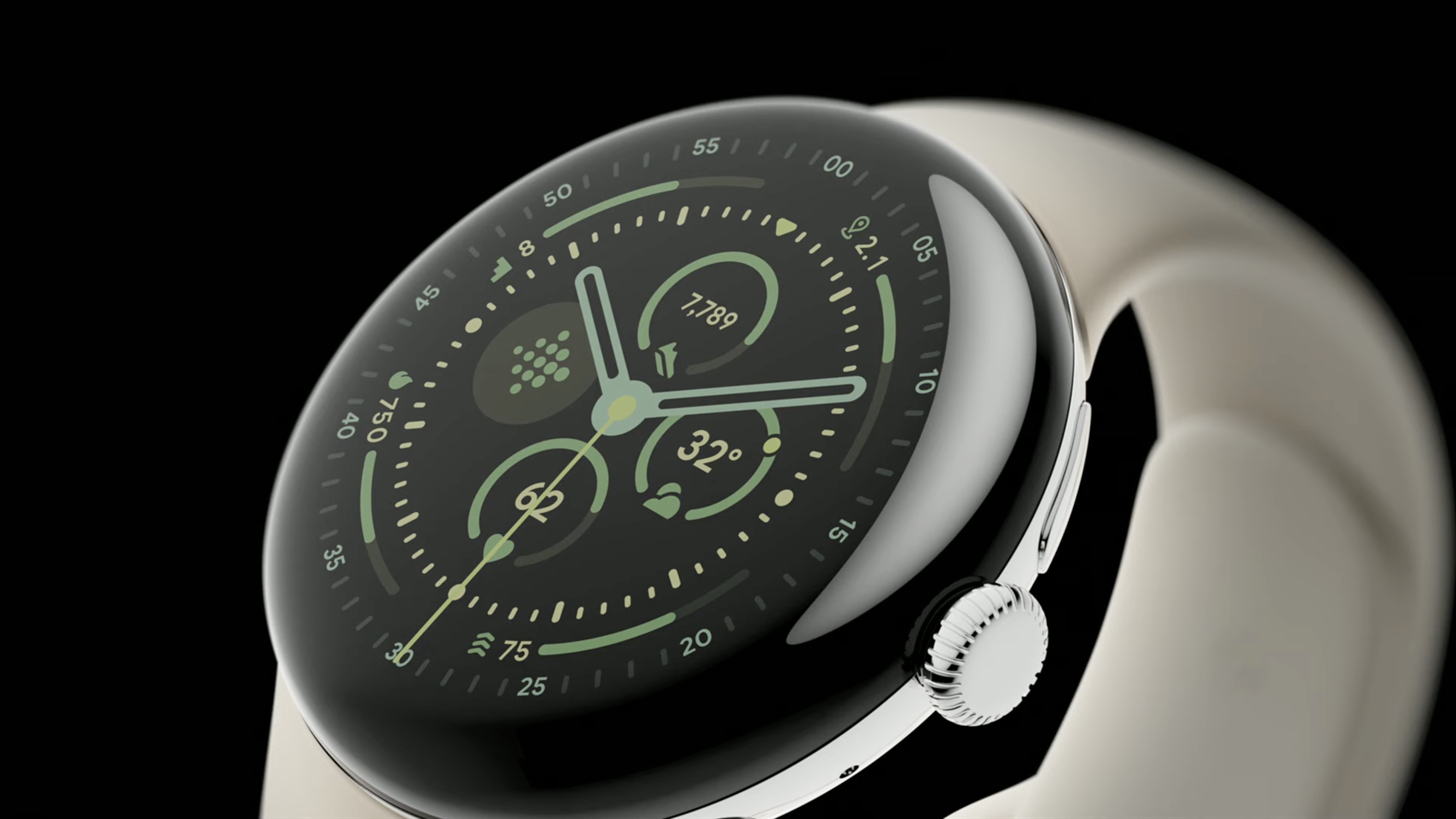 Pixel Watch 3 45mm能顯示多40%畫面,電量亦增加35%。