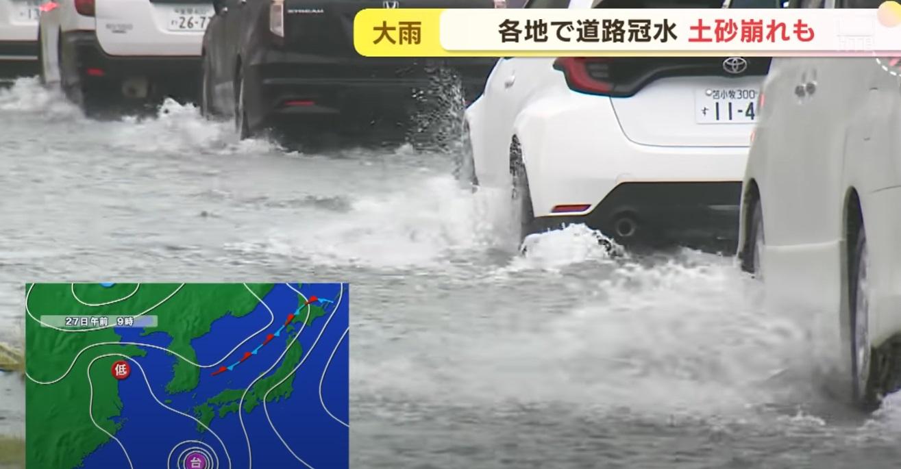 水深至半個車輪。(互聯網)