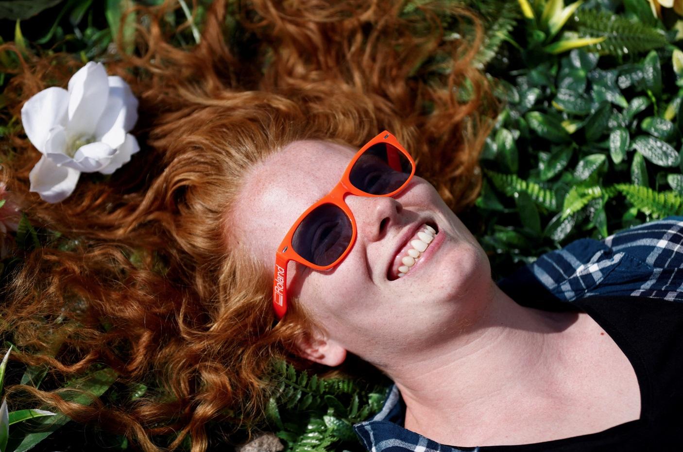 荷蘭的27歲紅髮女Nynke享受自然。(路透社)