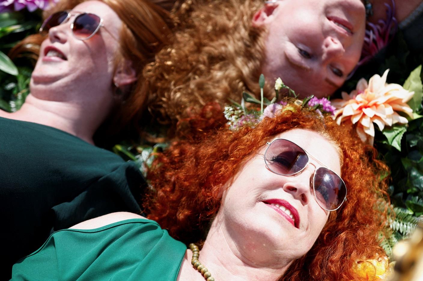 57歲紅髮女Marieke。(路透社)