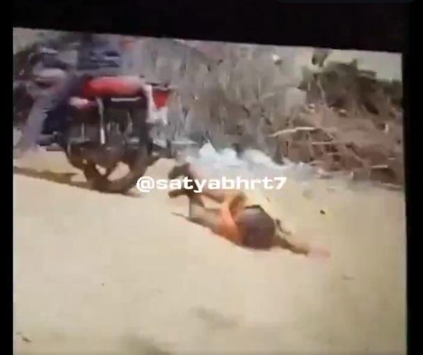 丈夫終於停車,妻子飽受折磨。(互聯網)