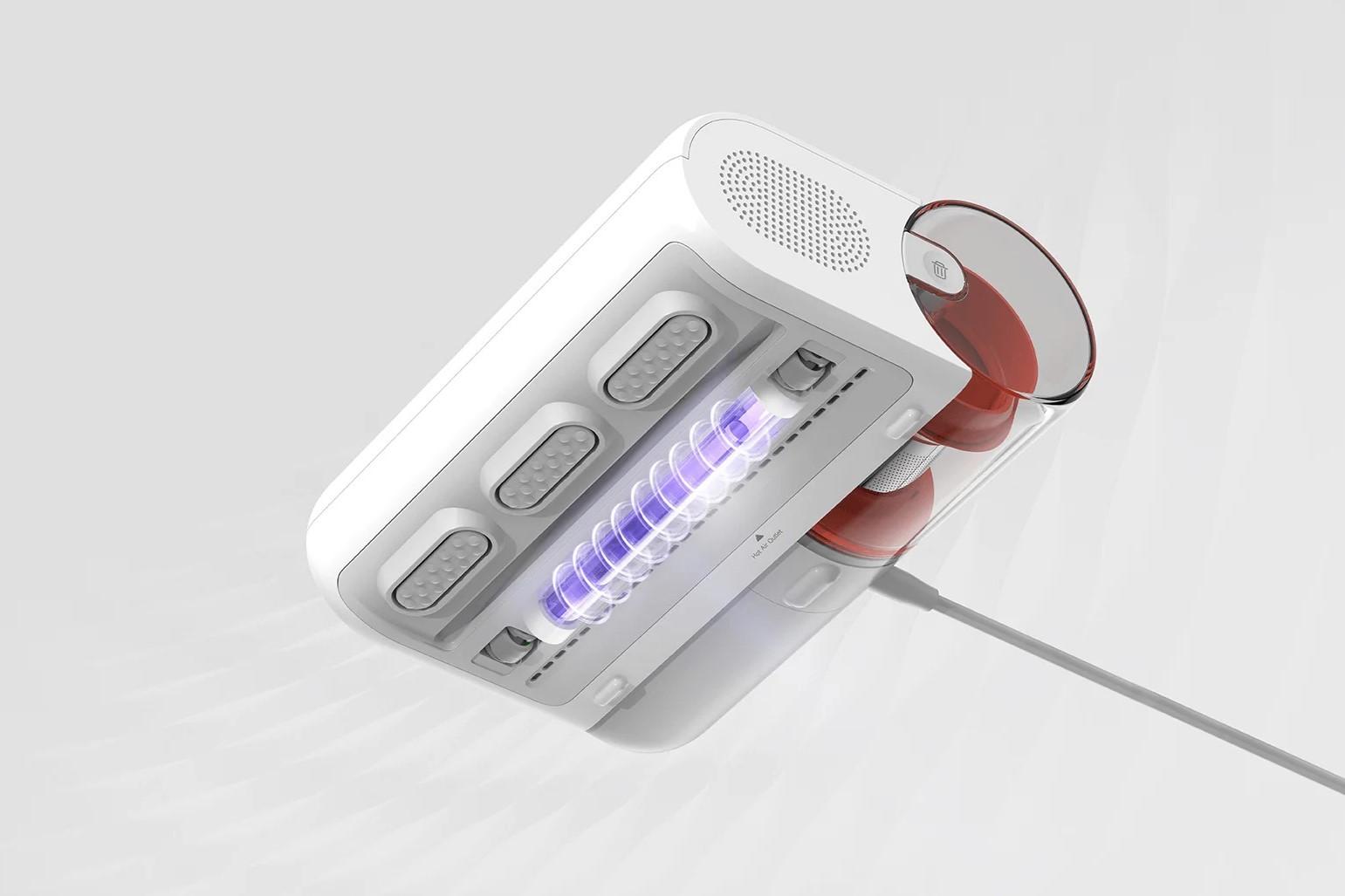 底部設UV紫外殺菌技術,高達50℃熱風烘乾,殺菌除蟎。