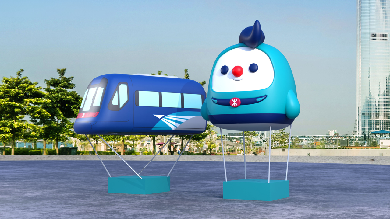 「『飛天』機鐵仔@機場快綫列車」(港鐡提供)