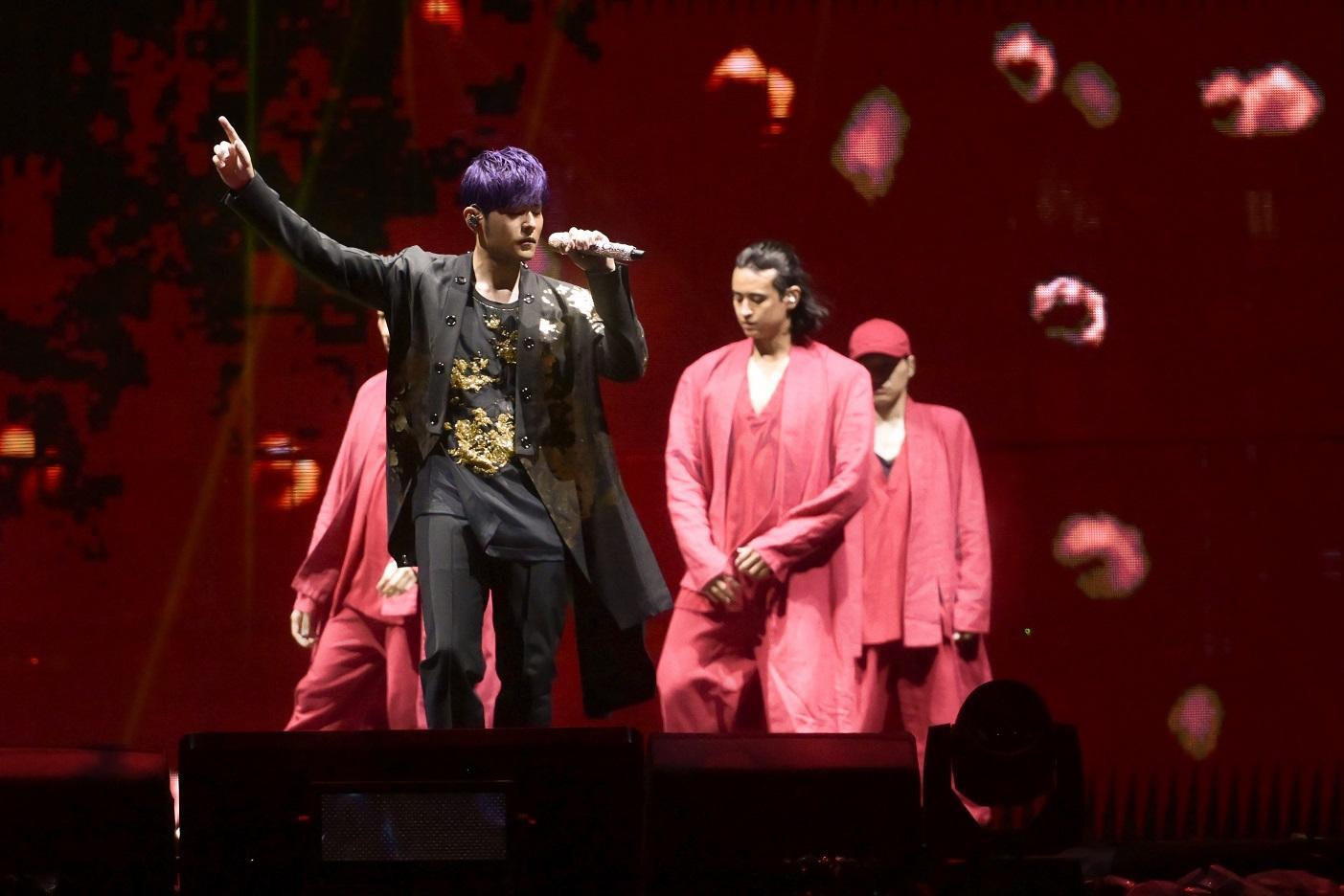 周杰倫去年在中環海濱舉行演唱會。(資料圖片)