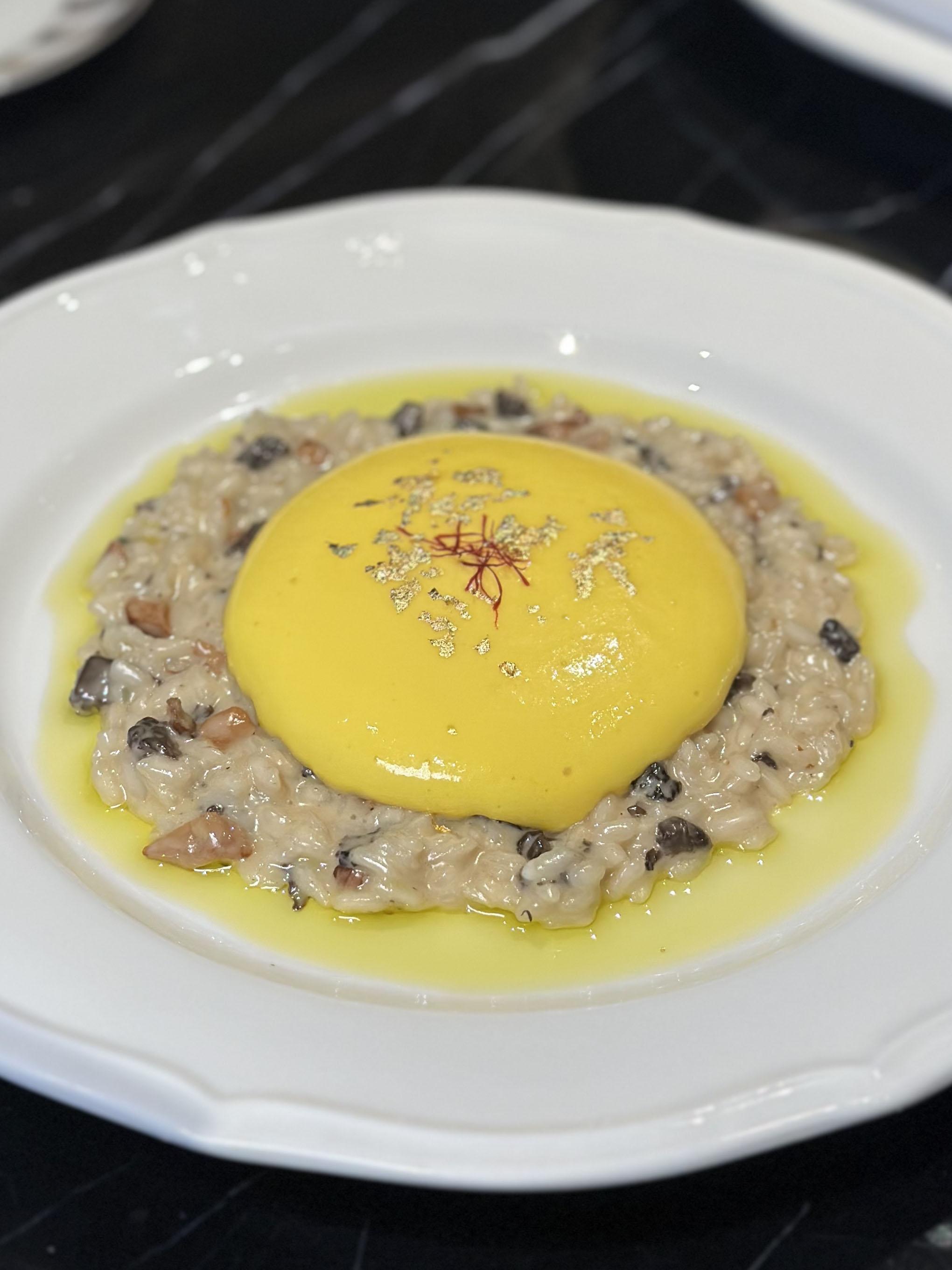 羊肚菌金黃雞油菌燴飯