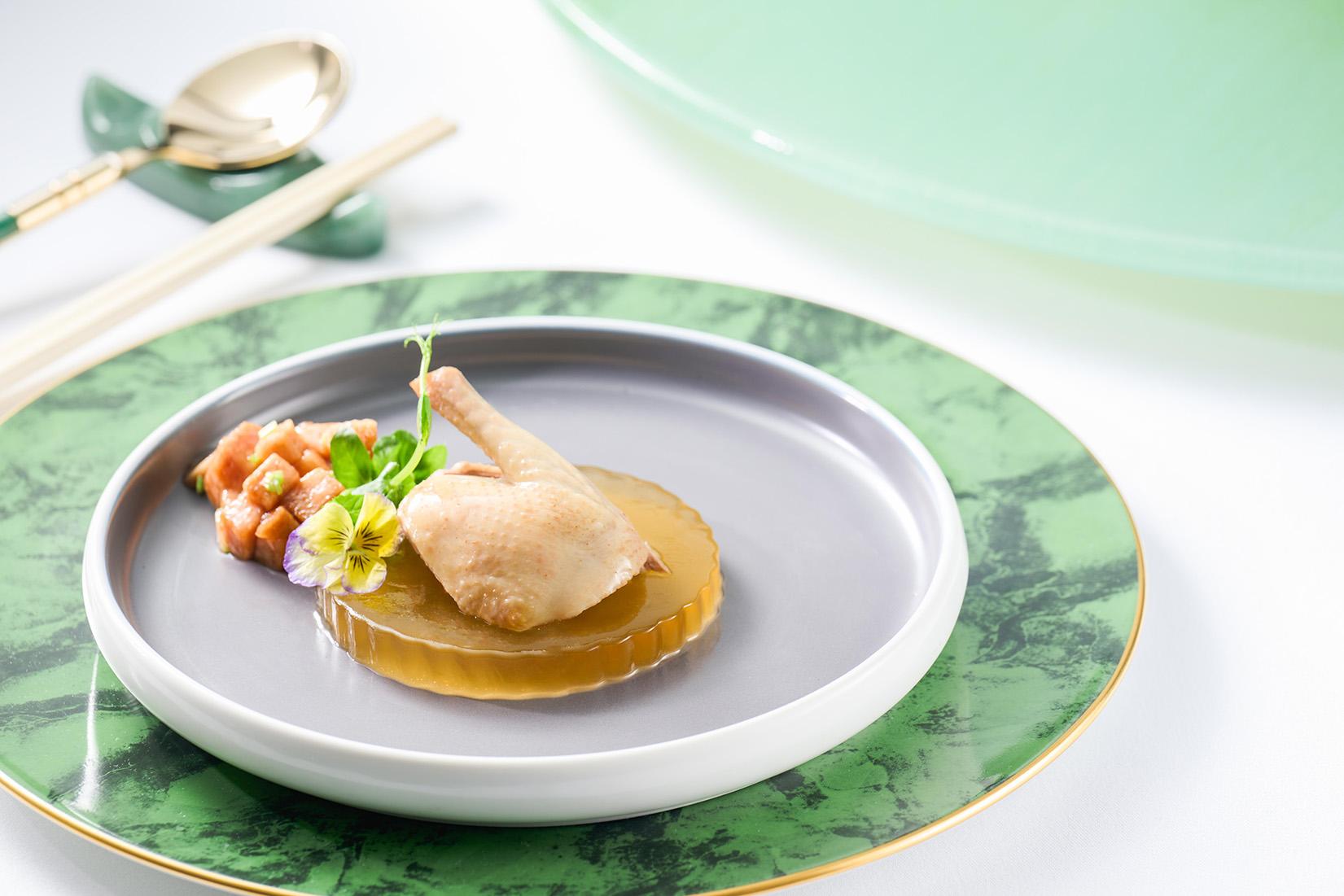 薑凍水蜜桃乳鴿