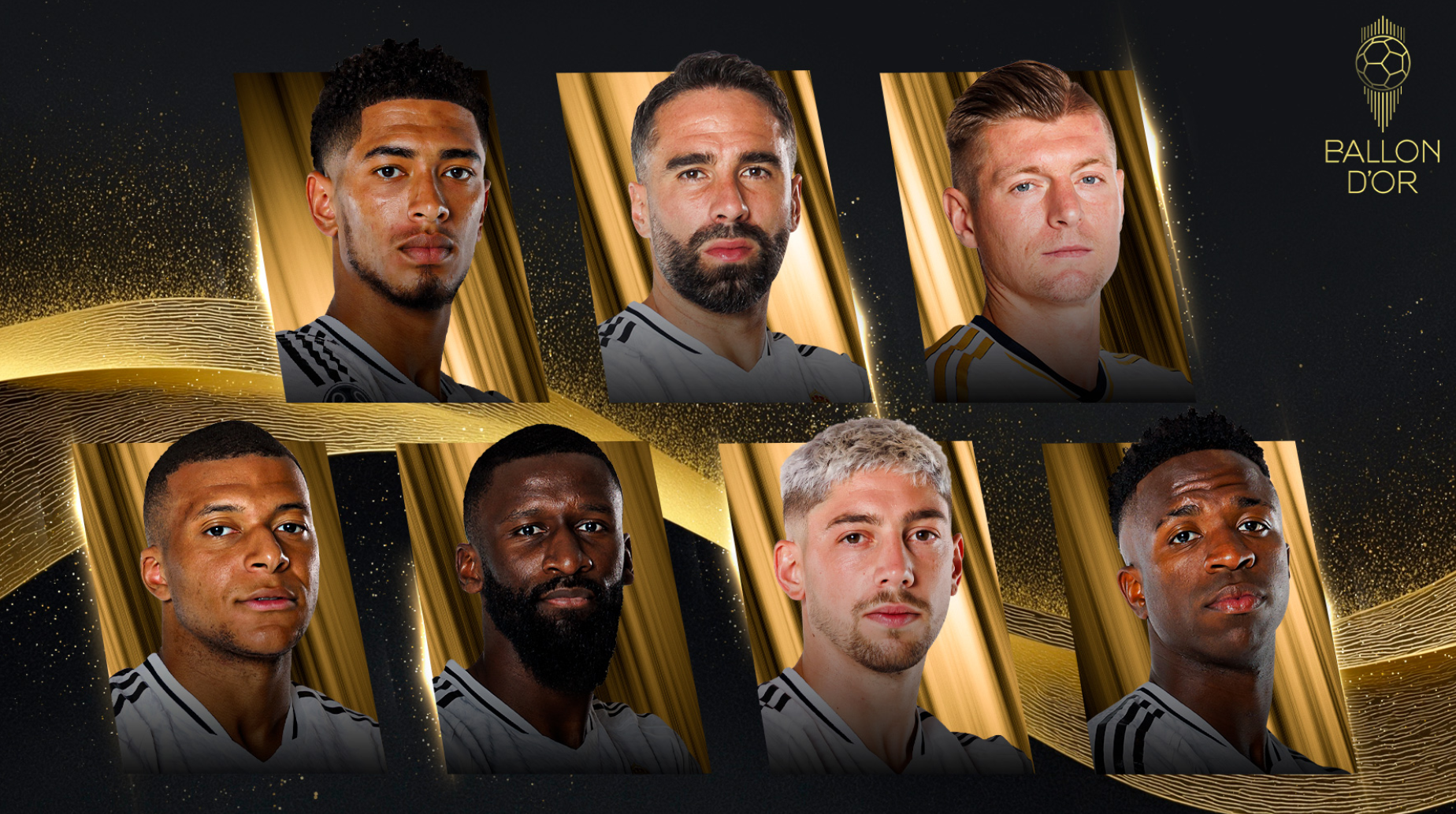 上季成西甲和歐聯冠軍的皇家馬德里成為大贏家,有多達7人入選