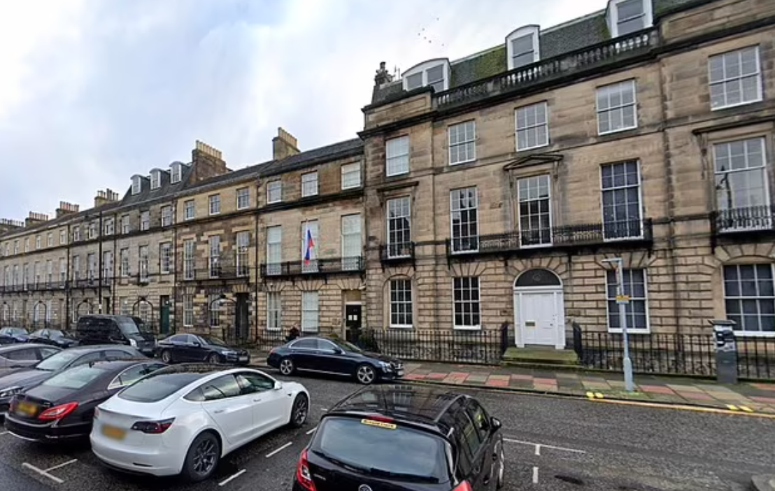 俄羅斯駐愛丁堡領事館。(互聯網)