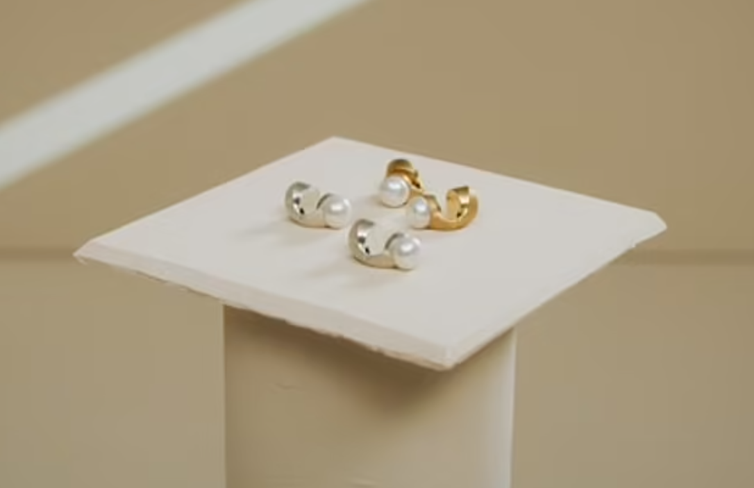 有陰謀論指賀錦麗戴的是NOVA的「智能耳環」。(互聯網)