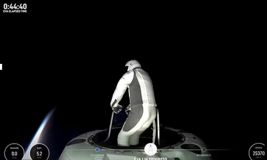 之後輪到吉利斯出艙。(美聯社)