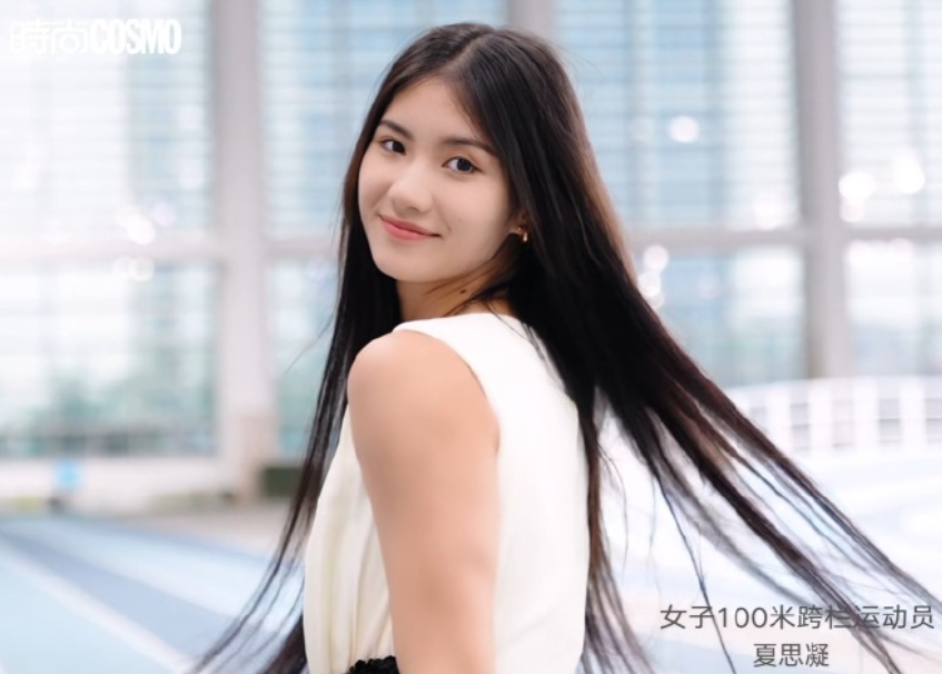 除了運動成績外,外型條件和體態也讓夏思凝備受矚目,屢次成為爭議焦點 (微博圖片)