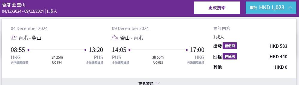 HK Express韓國優惠