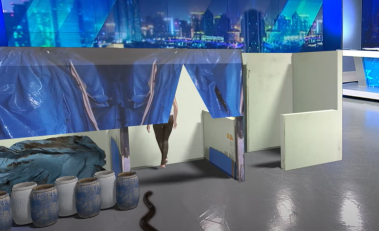 當地電視台以動畫展示事發經過。(互聯網)