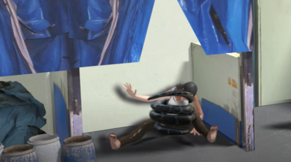 當地電視台以動畫展示事發經過。(互聯網)