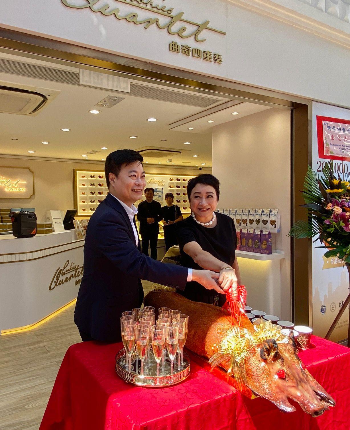 謝寧為旺角新店投資七位數。