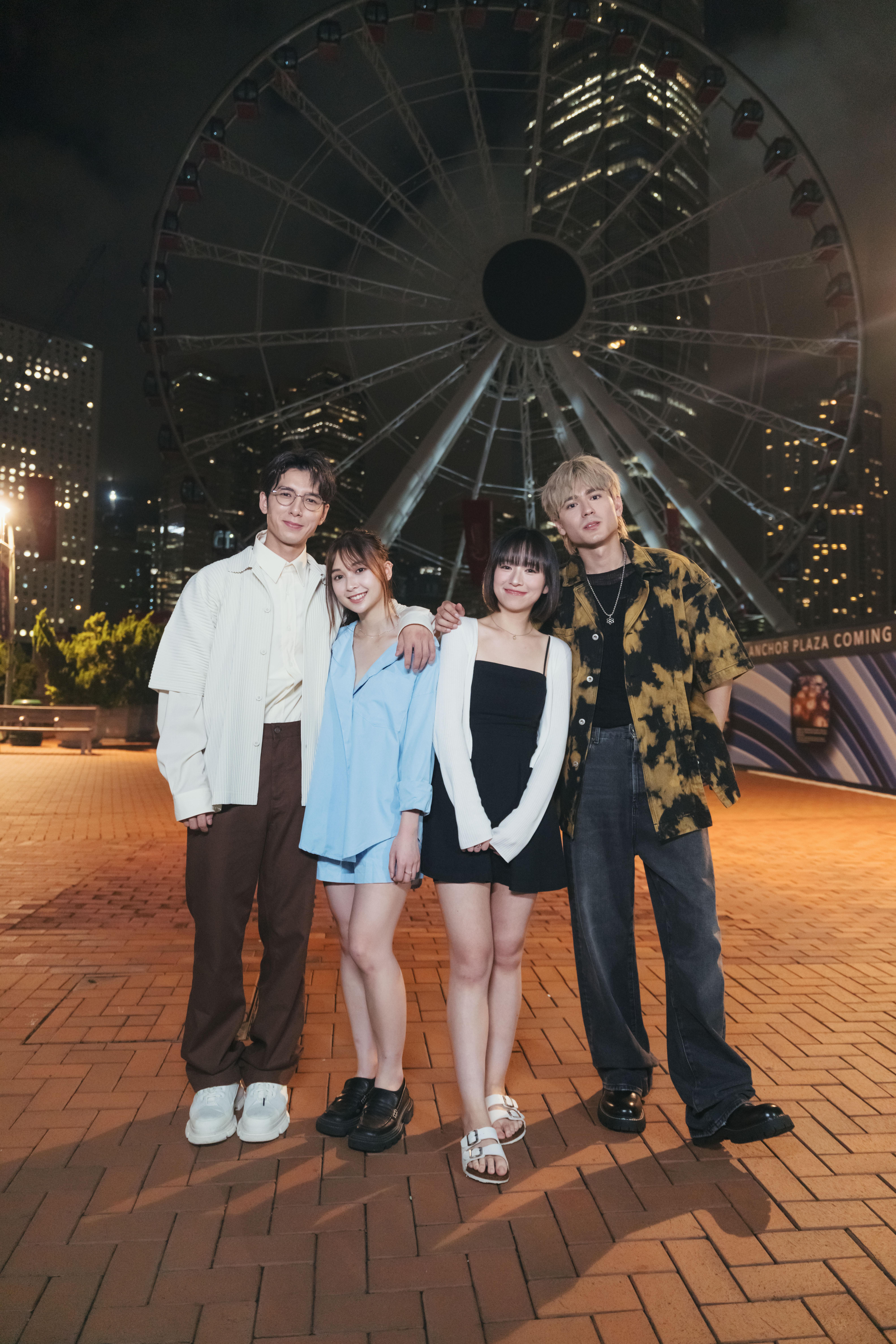 (左至右)Oscar方智弘、Santis陳映影、杮杮chichi、Bronny賀邦